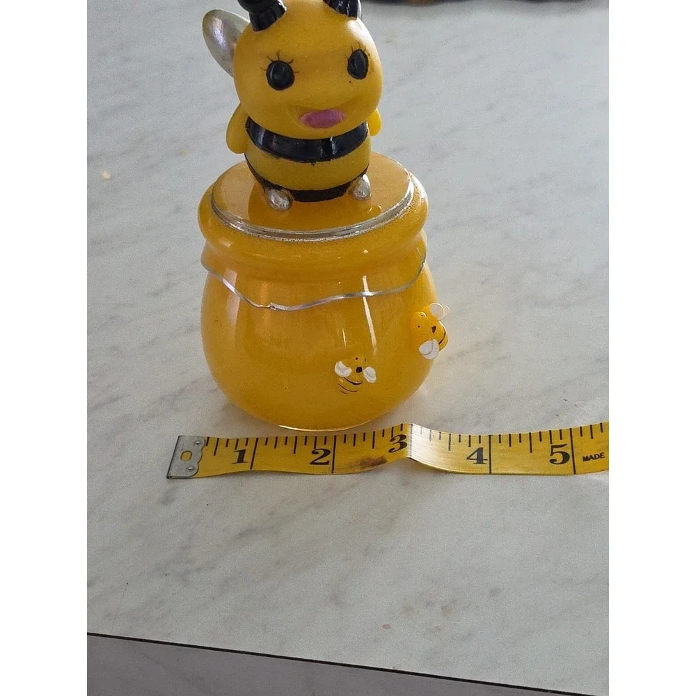 Handmade Resin Bee Honey Pot Jar